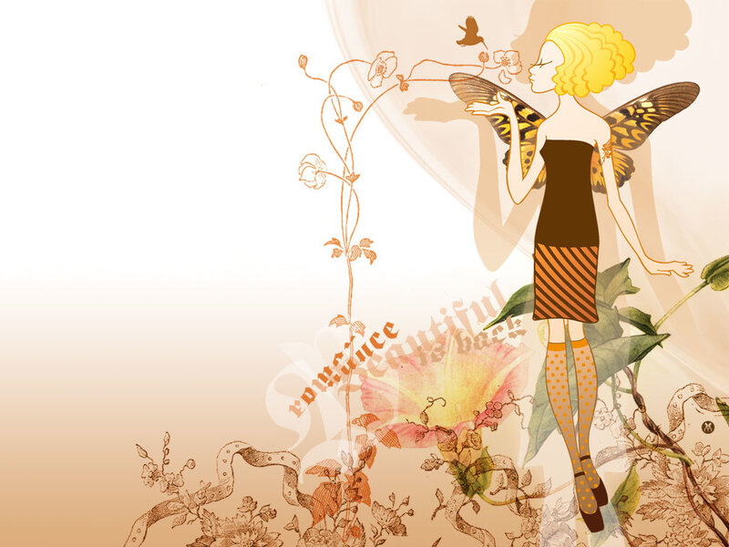 fairy with butterfly wings