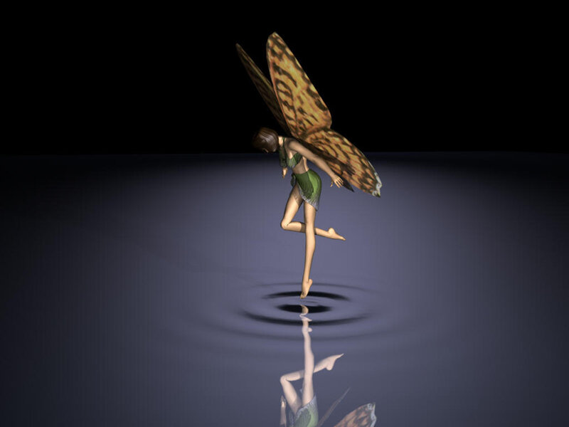 fairy with butterfly wings