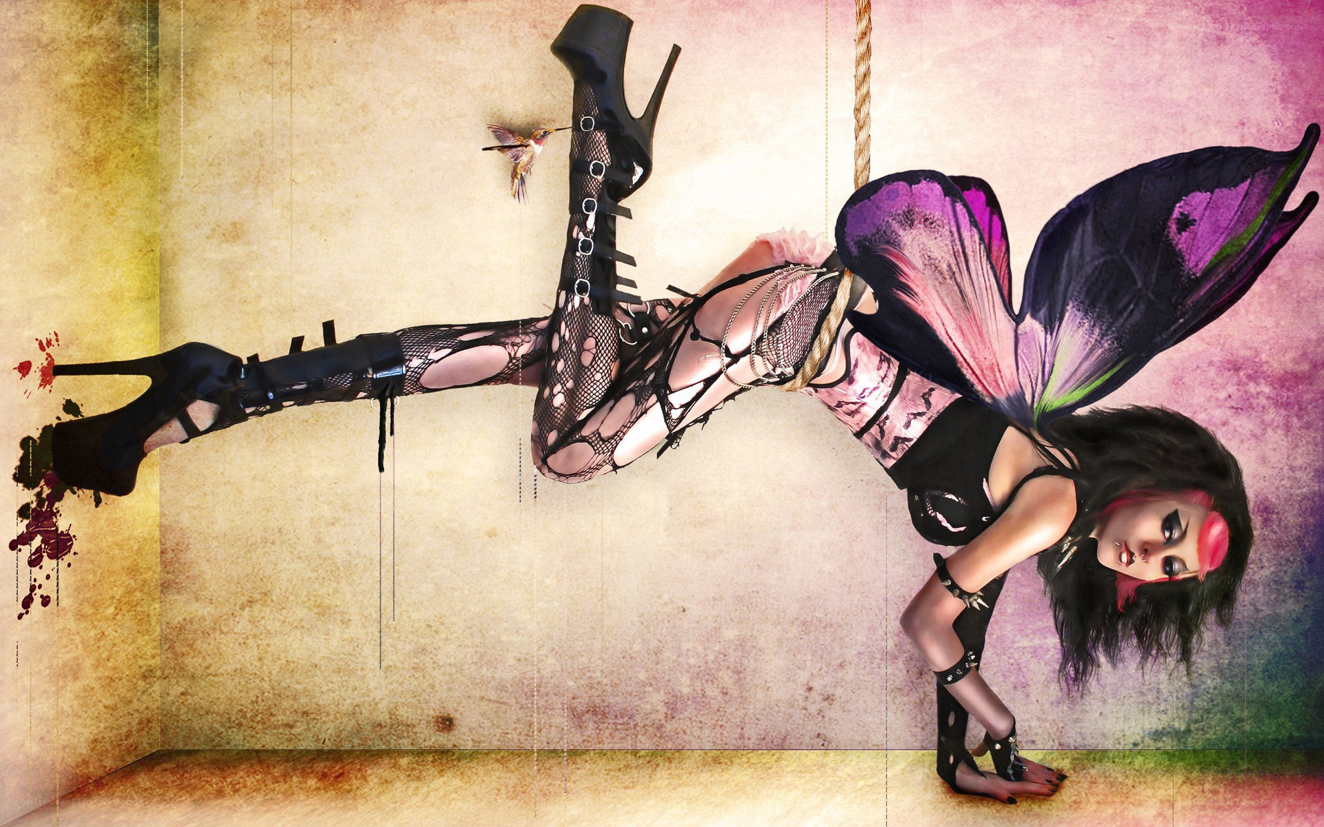 fairy with butterfly wings