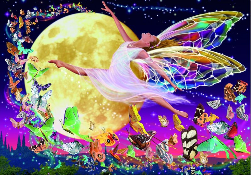 Fairy with Butterfly Wings — Purple, Magical