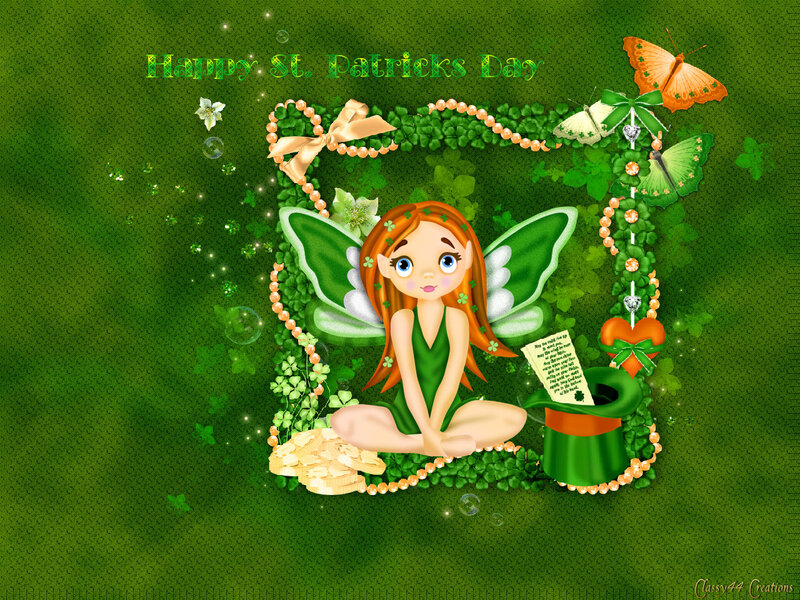 Fairy with Clovers