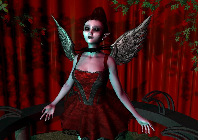 Fairy with Cracked Face