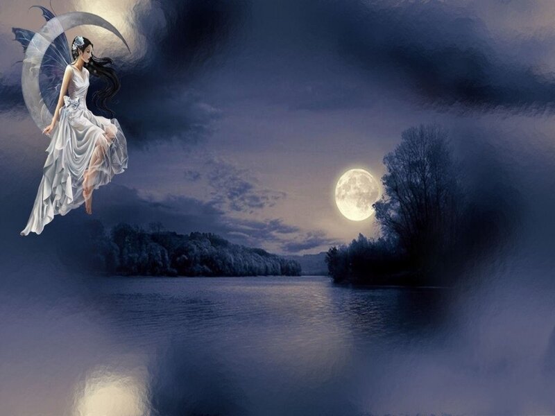 Fairy with Crescent Moon