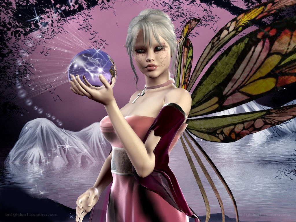 fairy with crystal ball
