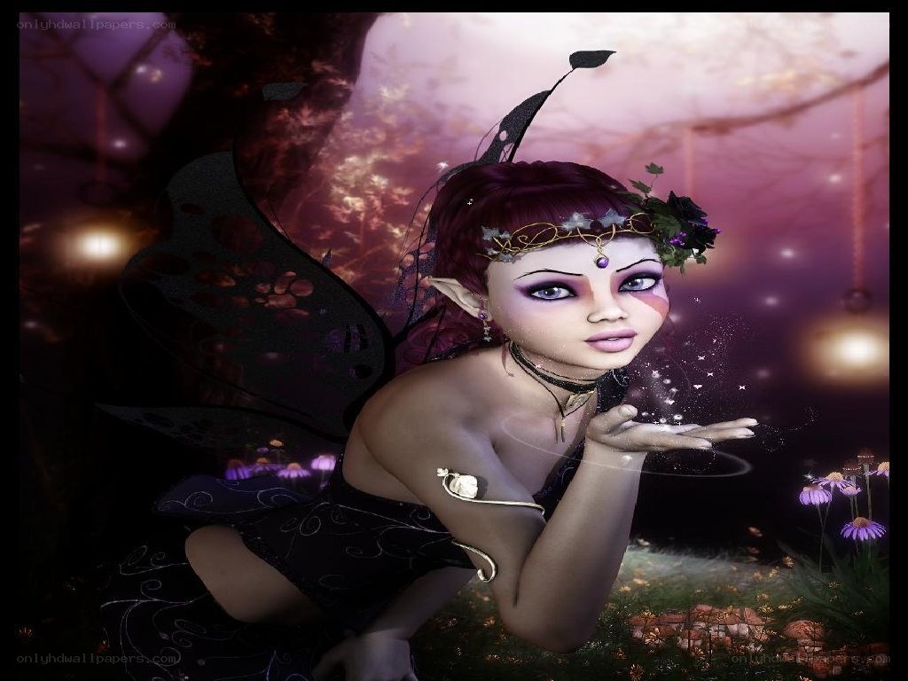 fairy with dark wings