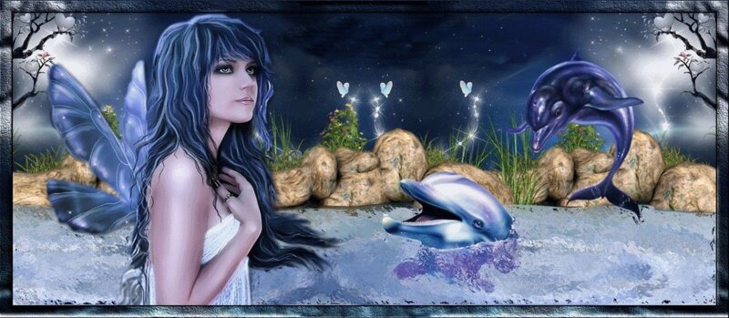 Fairy with Dolphins