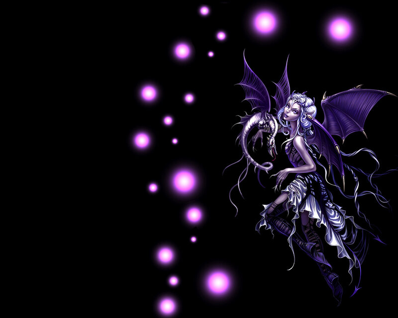 fairy with dragon companion