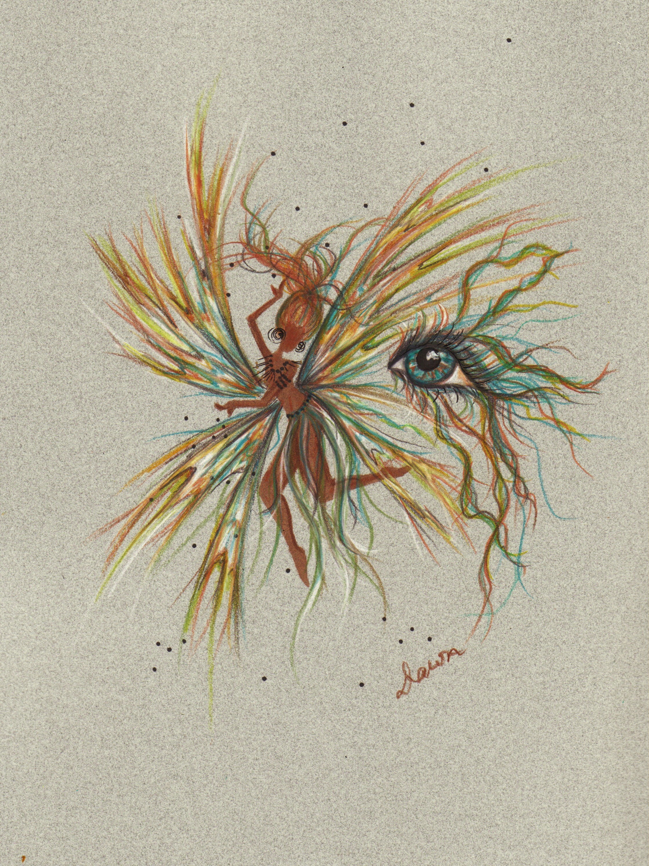 fairy with eye art