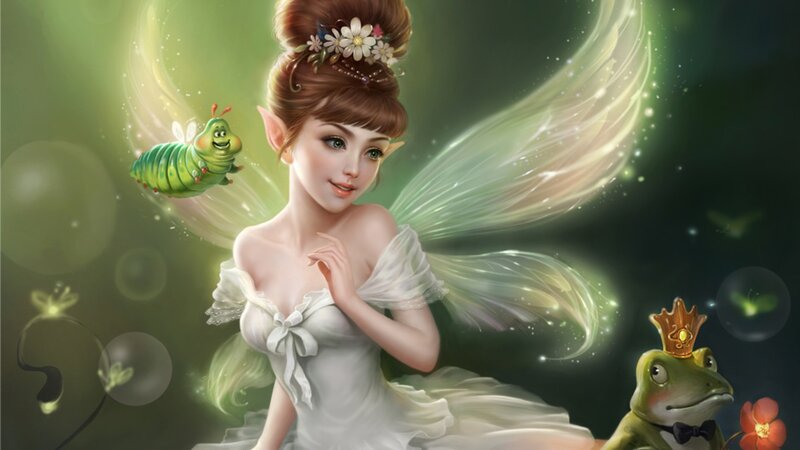 fairy with fairy friends