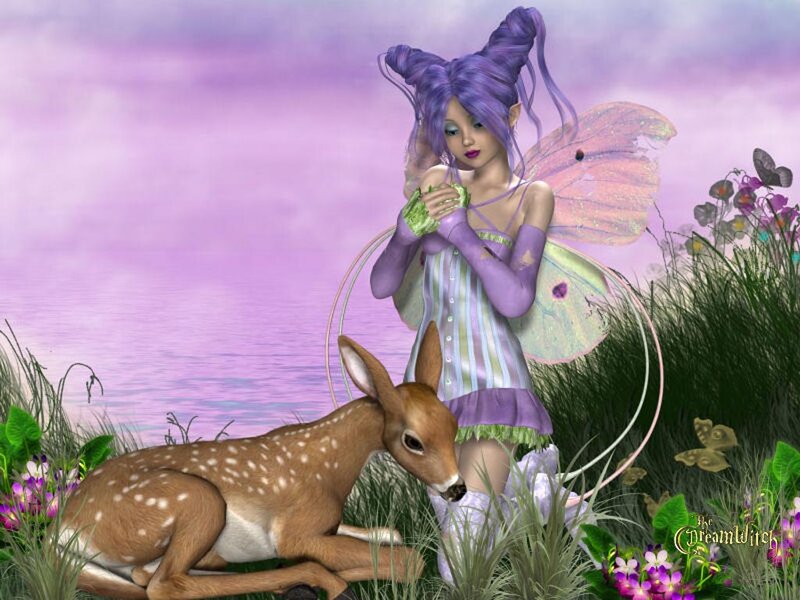 Fairy with Fawn