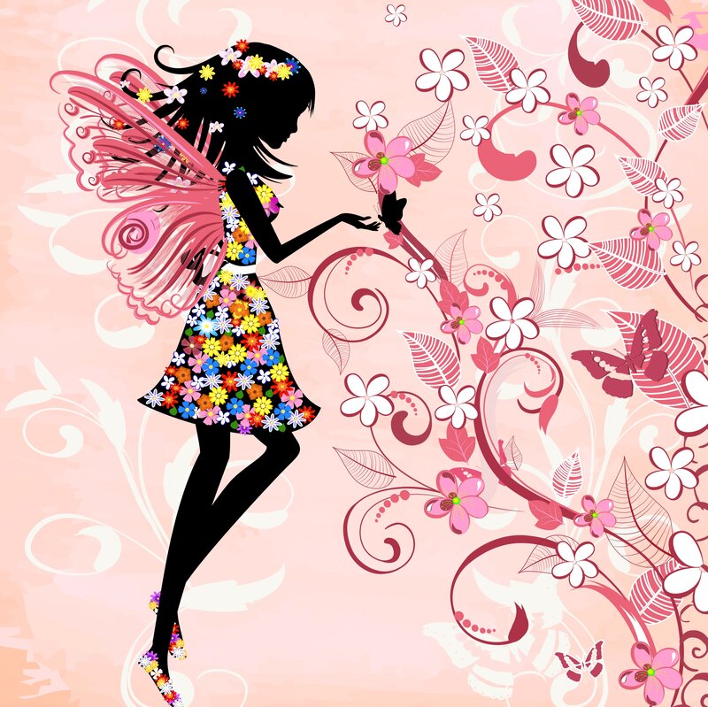 Fairy with Floral Dress