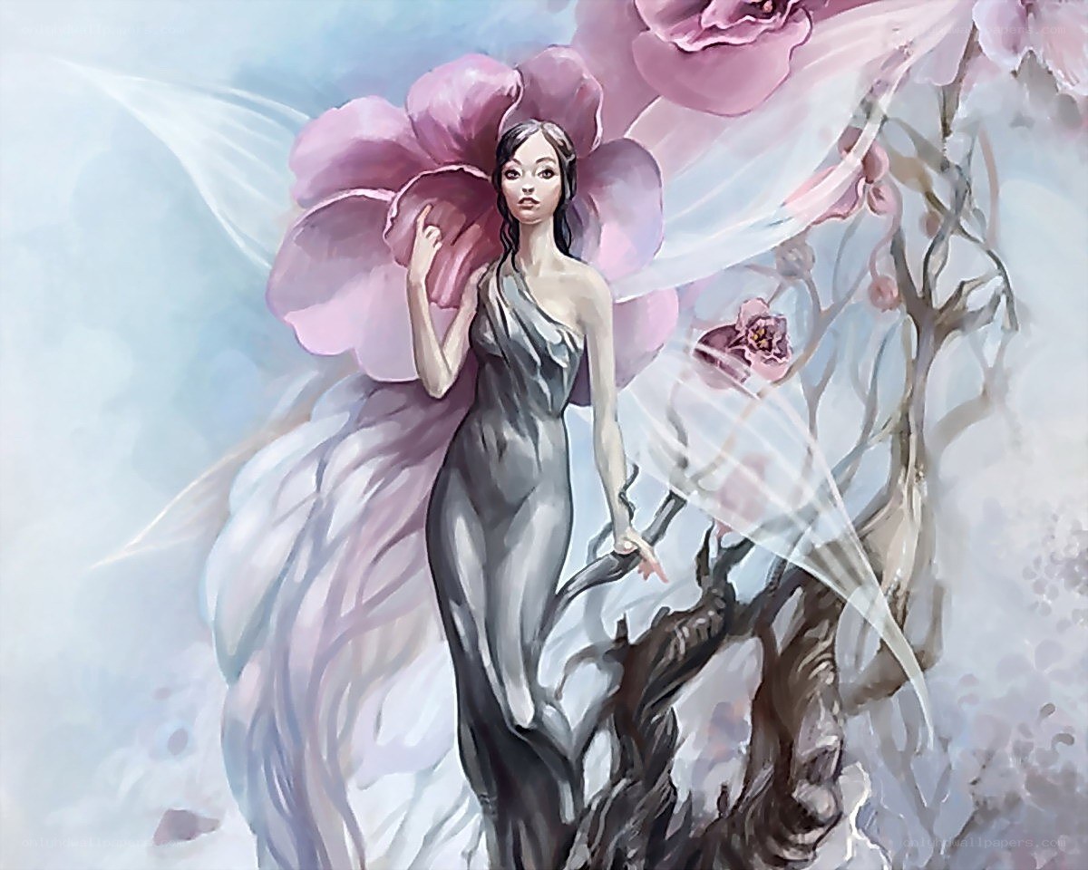 fairy with flower wings