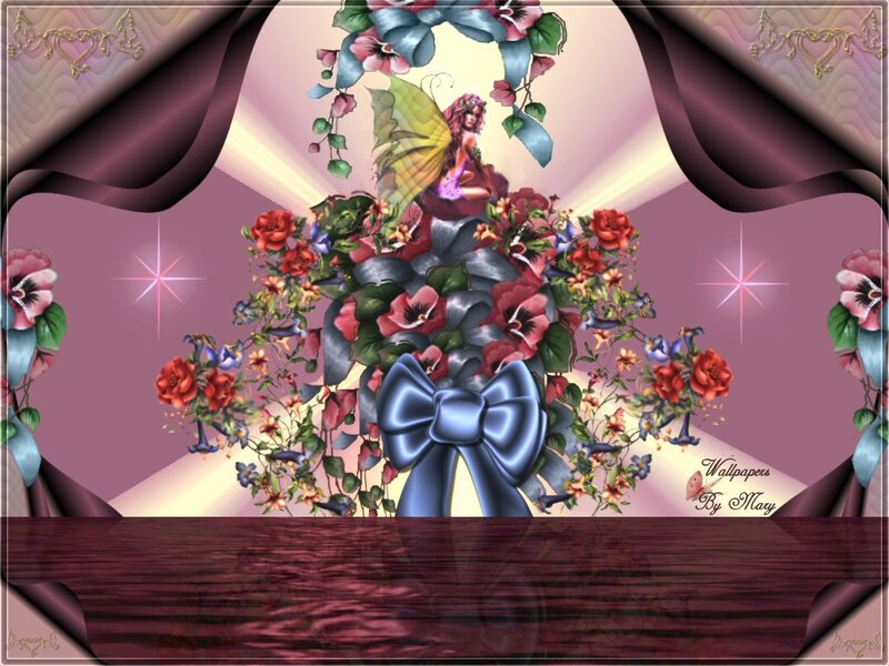 Fairy with Flowers — Purple