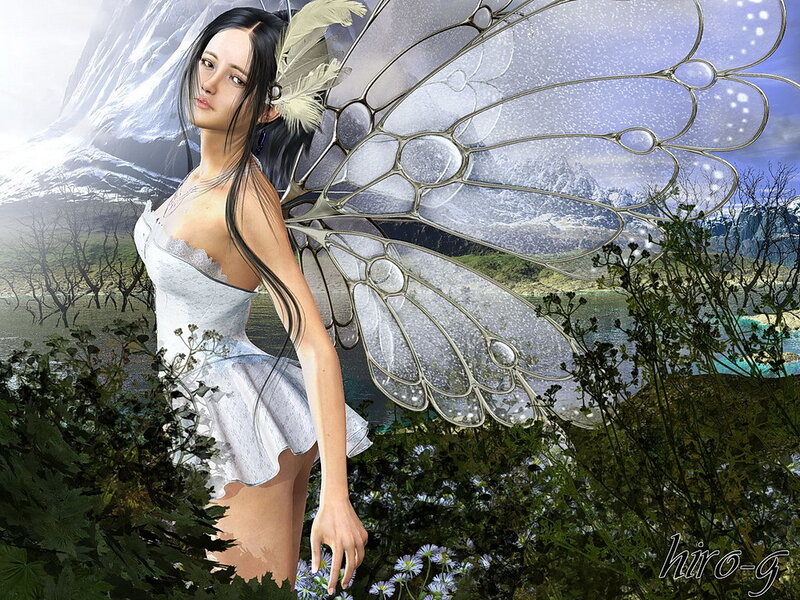 fairy with glass wings