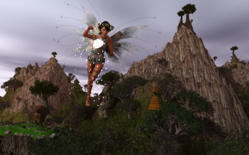 fairy with glowing lantern