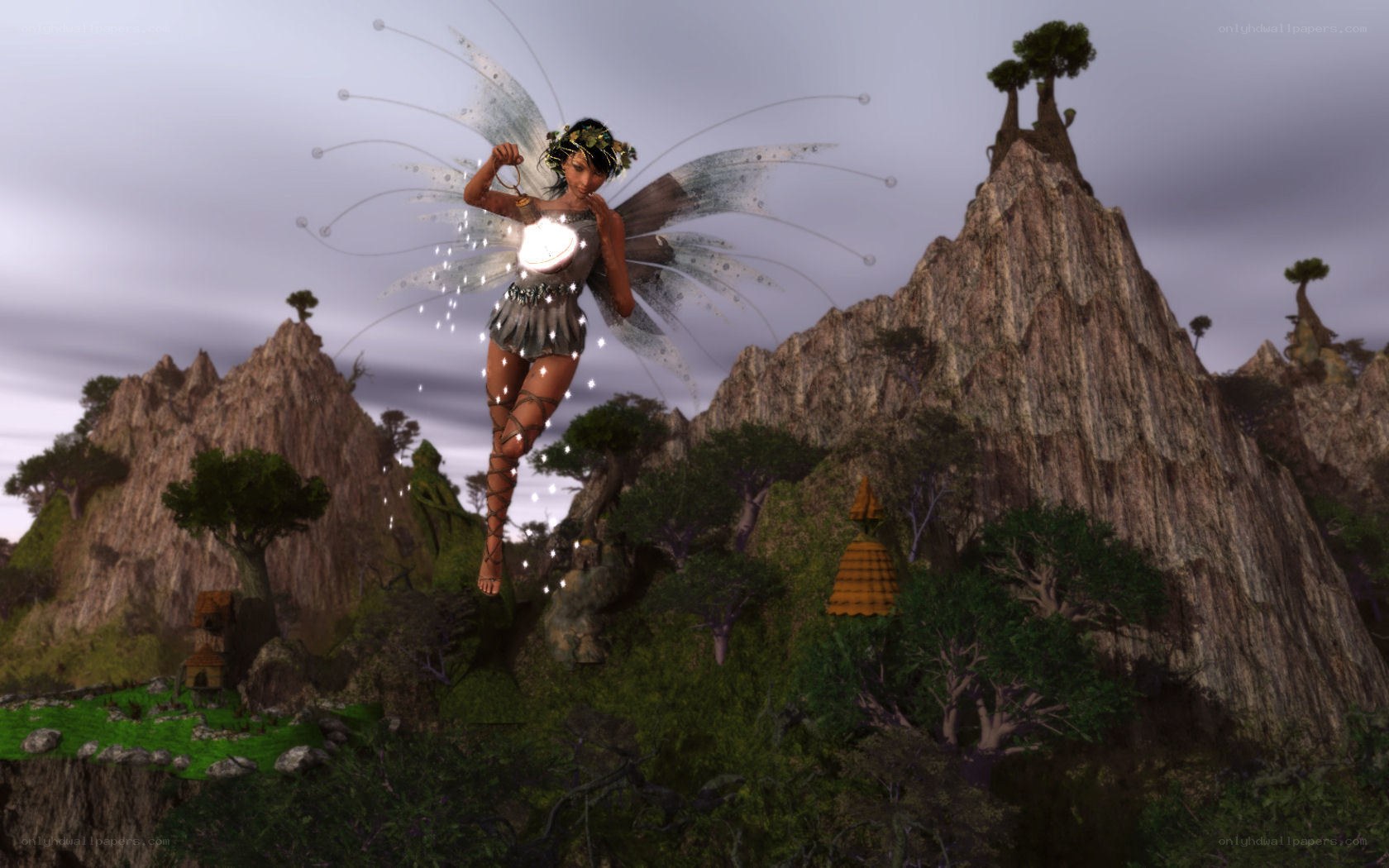 fairy with glowing lantern