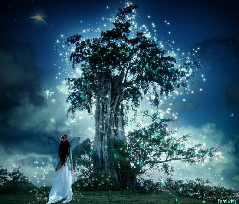 Fairy with Glowing Tree