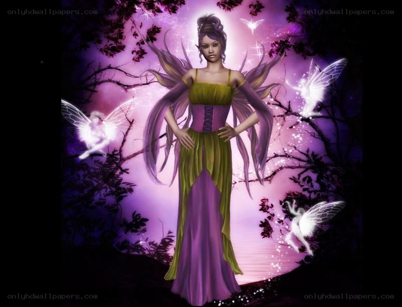 fairy with glowing wings