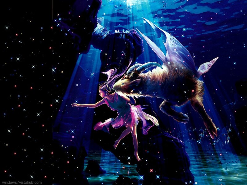 Fairy with Goat Underwater