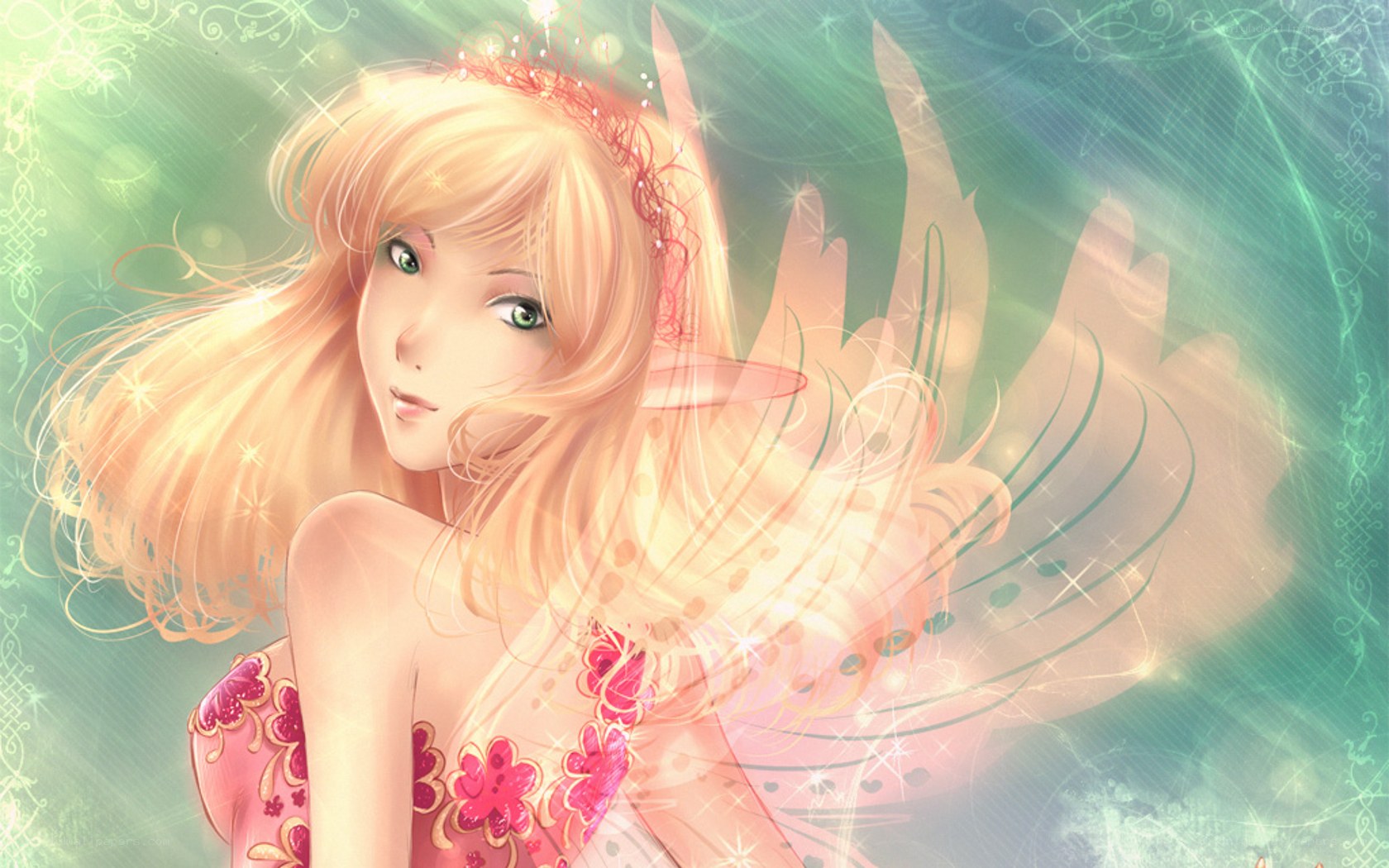 fairy with golden hair