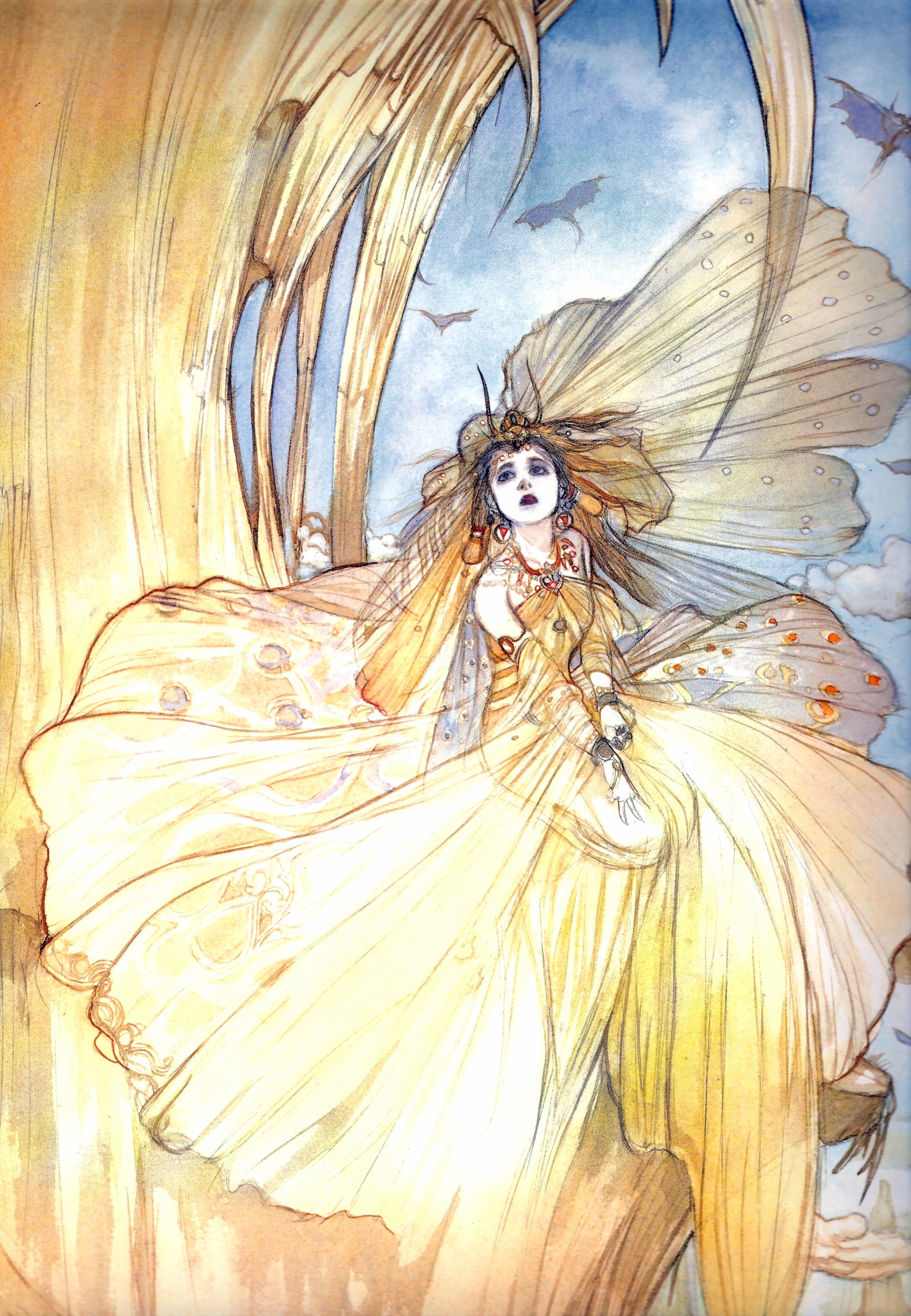 fairy with golden wings