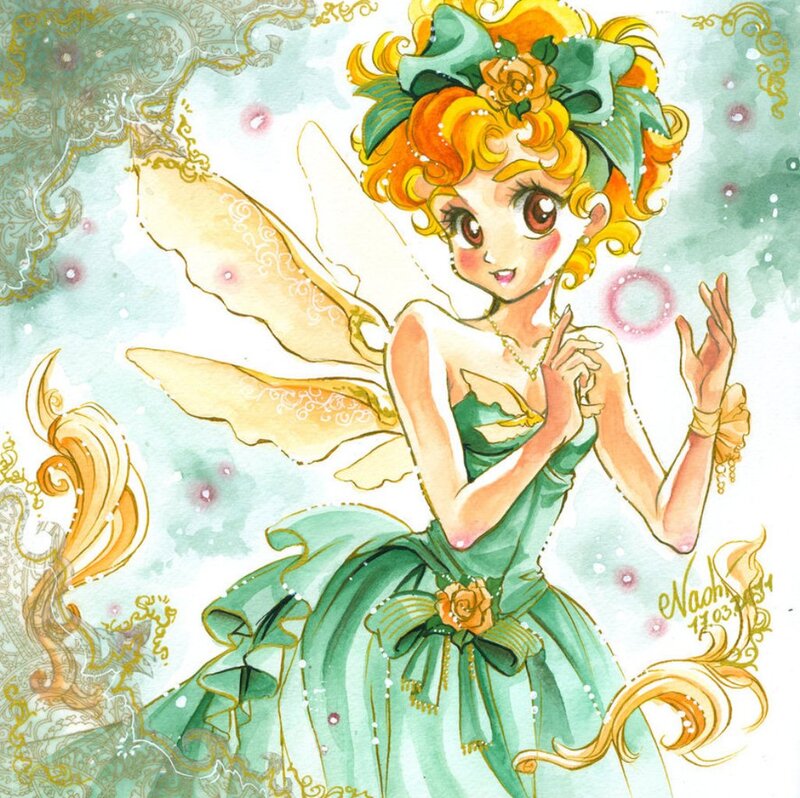Fairy with Green Dress — Whimsical