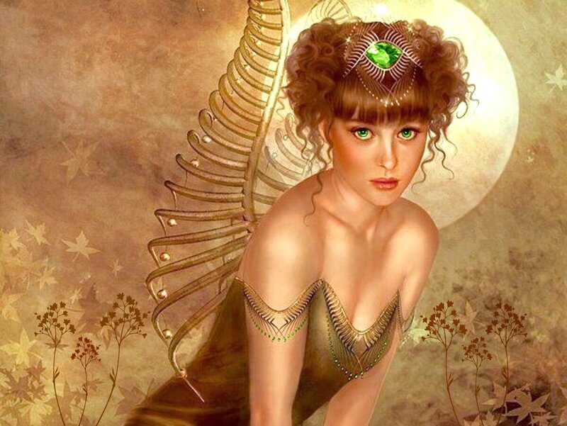 Fairy with Green Eyes — Brown