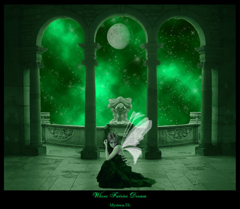 Fairy with Green Wings — Mysterious