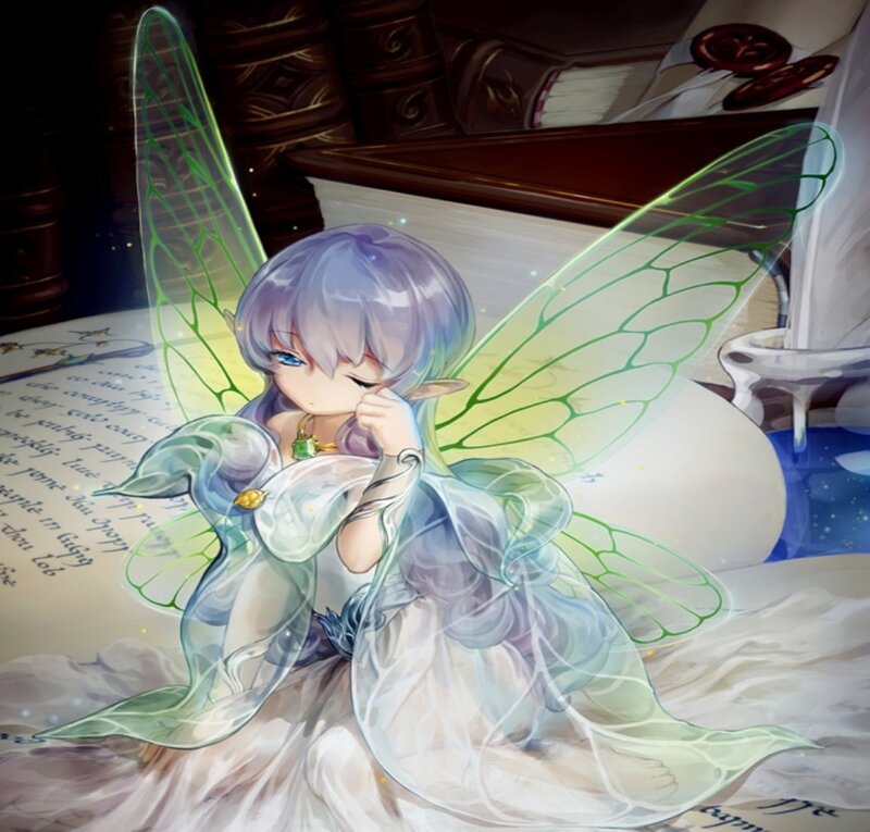 Fairy with Green Wings — Serene, Digital Art, Book