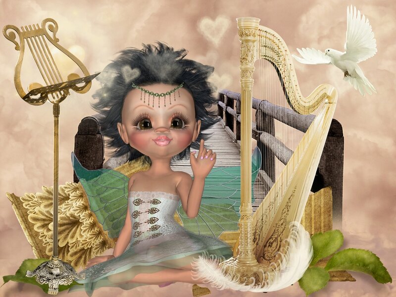 Fairy with Harp