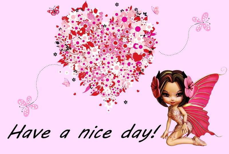 Fairy with Heart — Pink, Cheerful