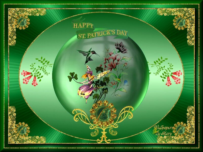 Fairy with Hummingbird — Green