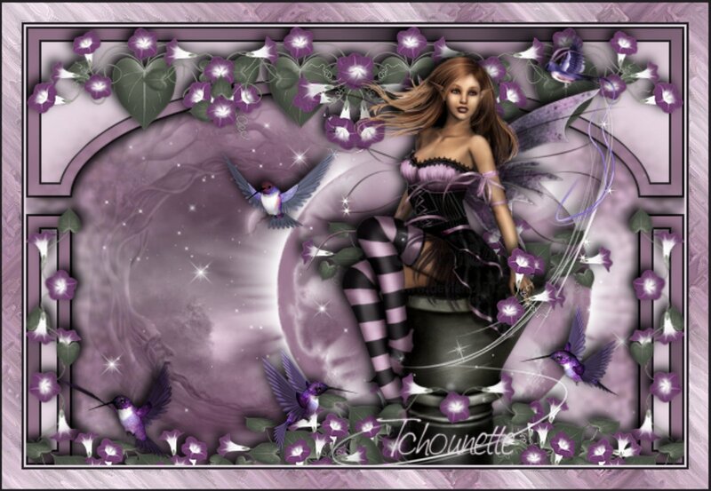 Fairy with Hummingbirds