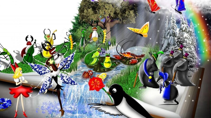 Fairy with Insects — Green