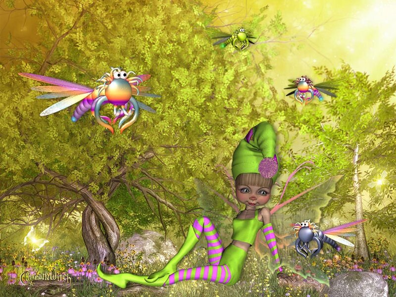 Fairy with Insects