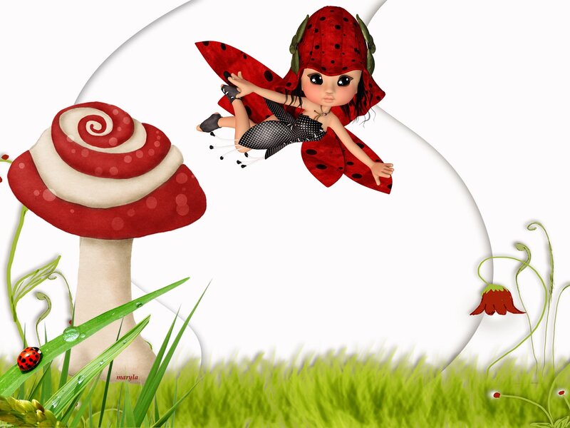Fairy with Ladybug Wings