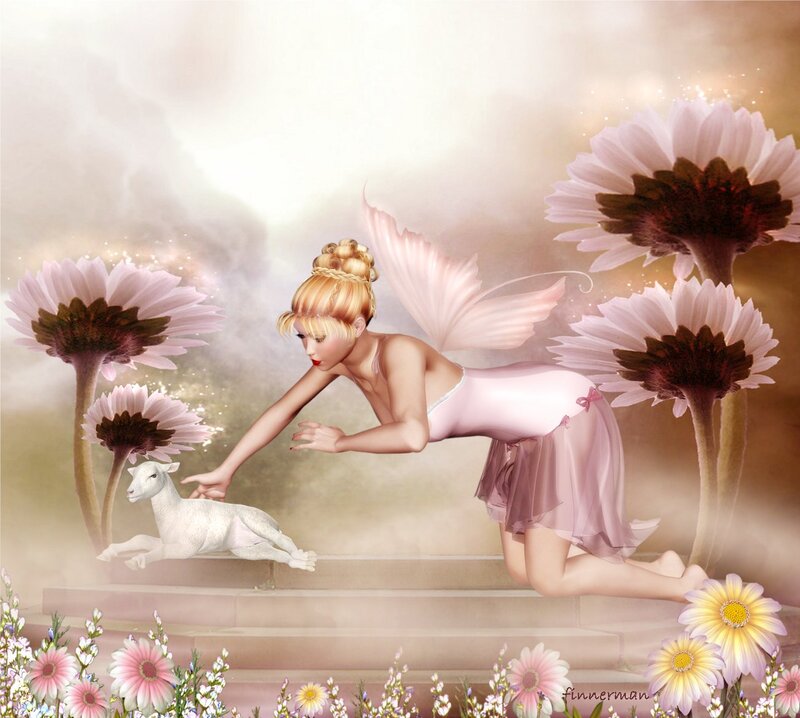 Fairy with Lamb