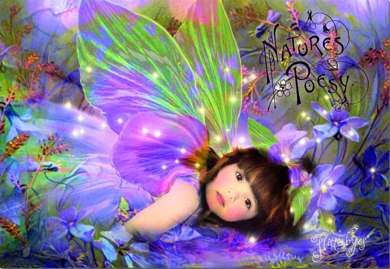 Fairy with Large Wings — Purple, Magical