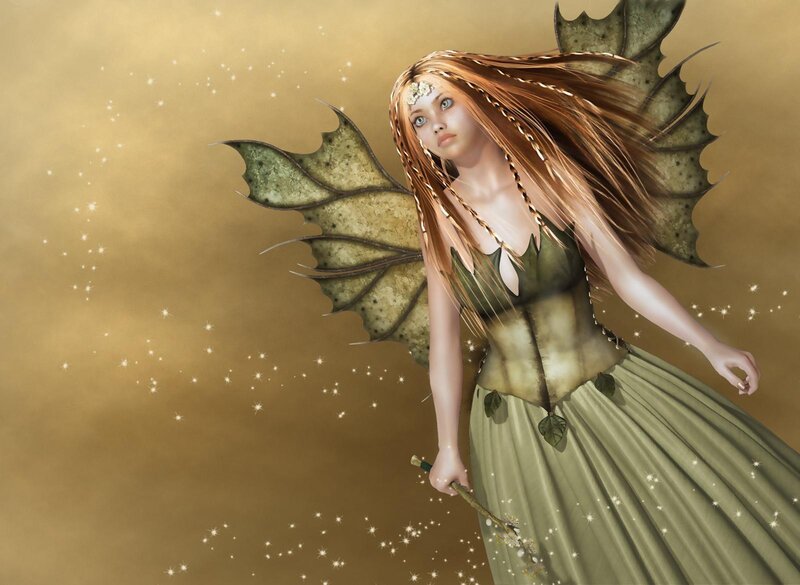 fairy with leaf wings