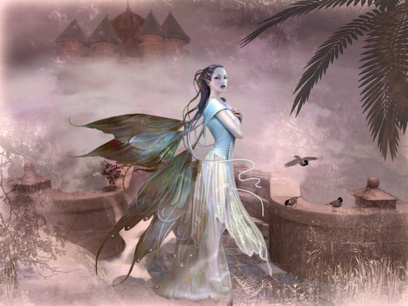 Fairy with Leaf Wings — Pink