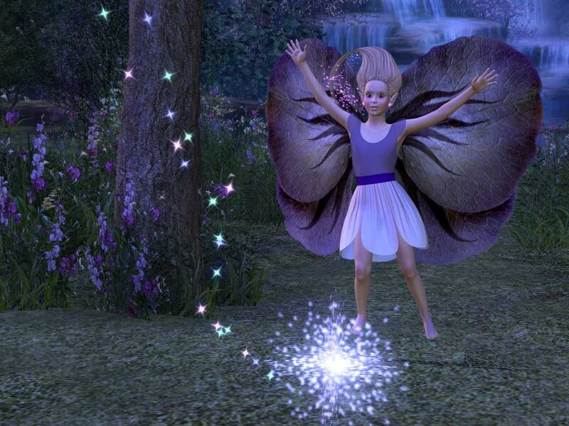 Fairy with Leaf Wings — Purple, Magical