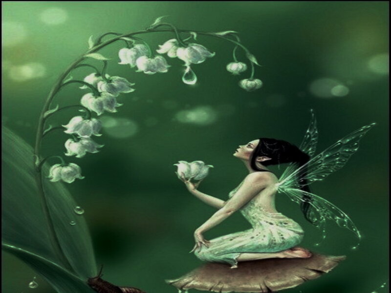 Fairy with Lily of the Valley