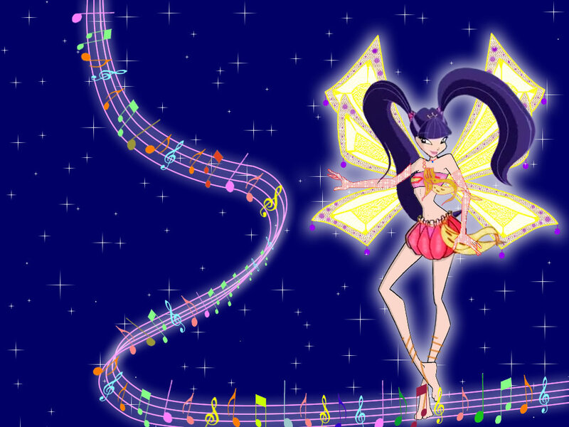 fairy with musical notes