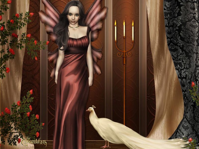 Fairy with Peacock