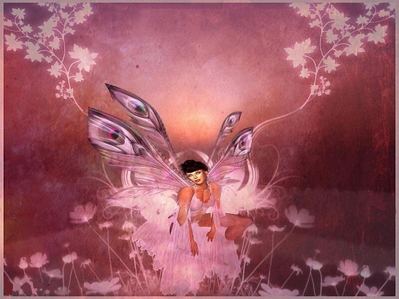 Fairy with peacock wings