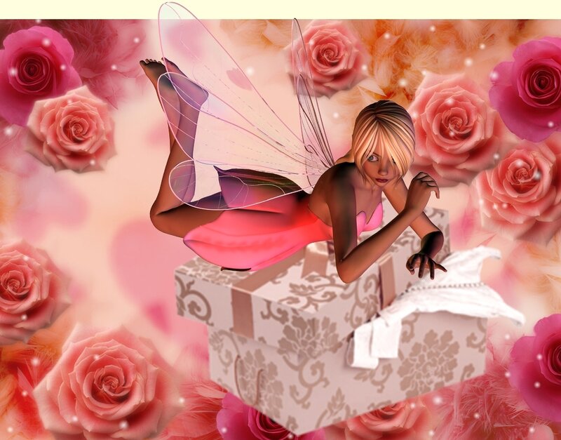 Fairy with Pink Dress