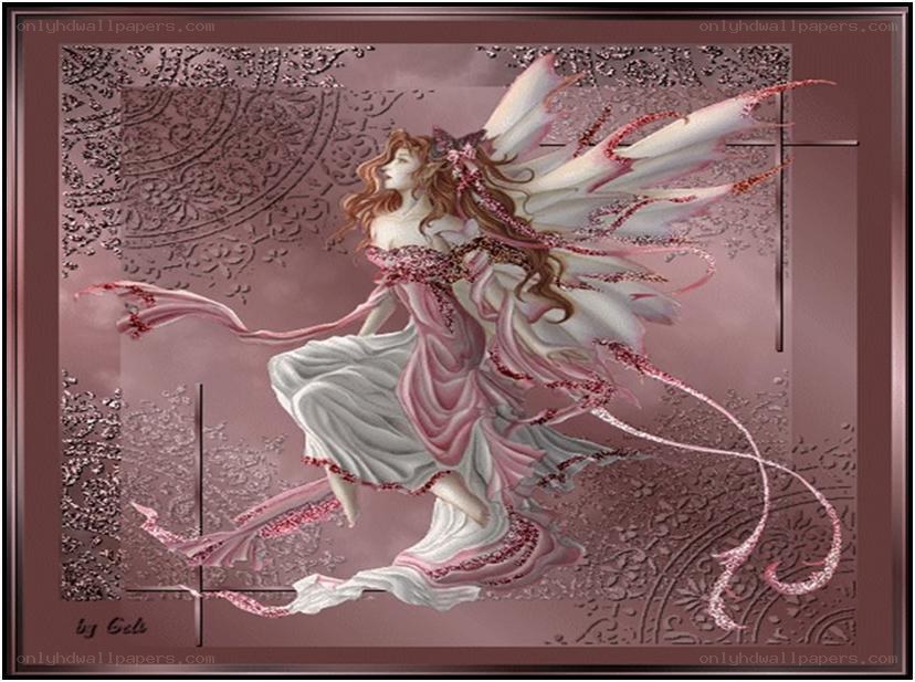 fairy with pink wings