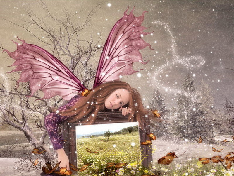 Fairy with Pink Wings