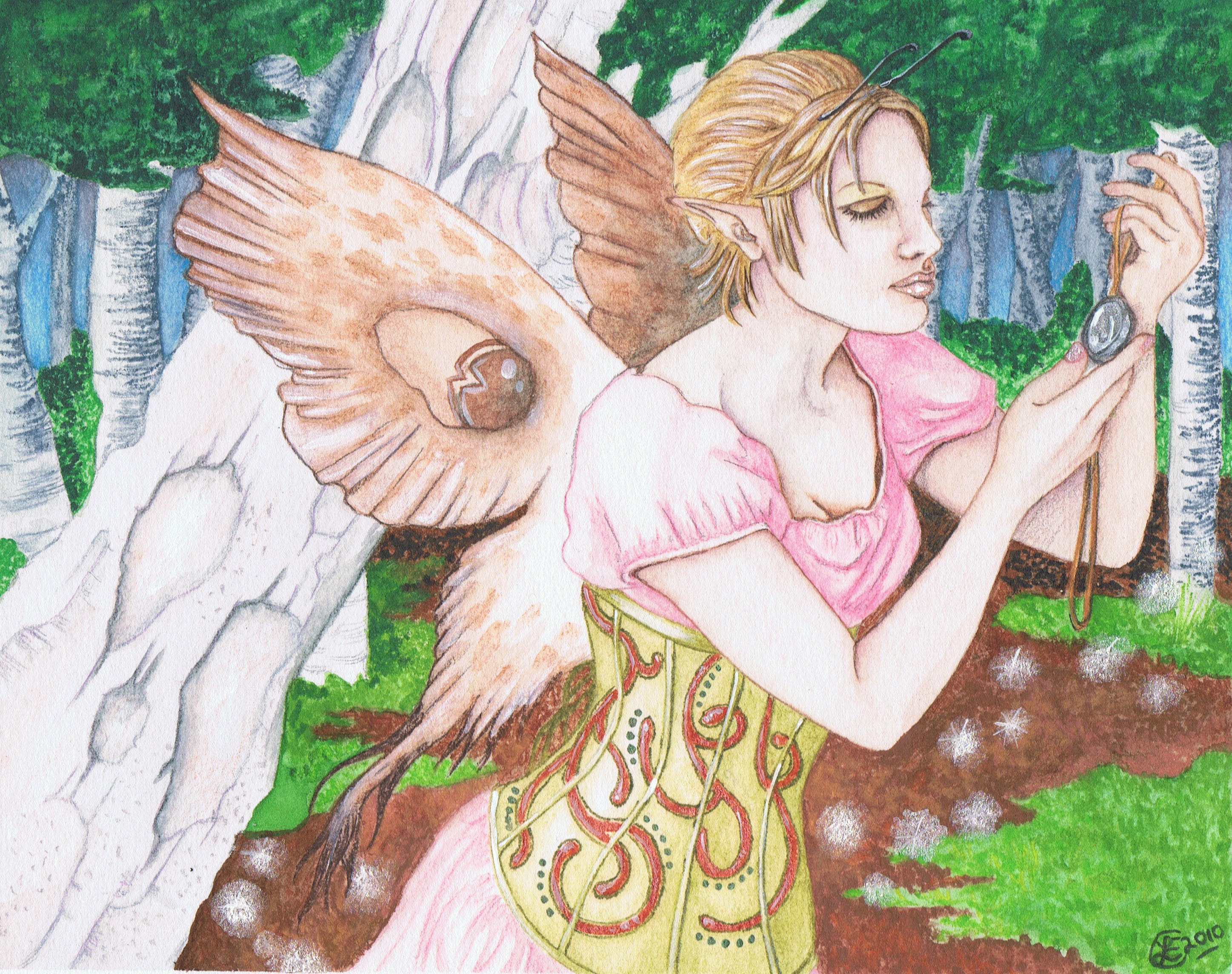 fairy with pocket watch
