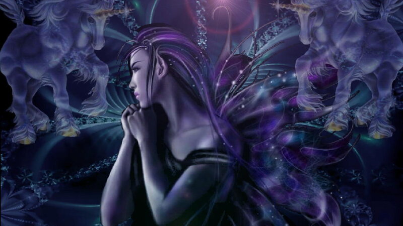 Fairy with Purple Hair — Mystical
